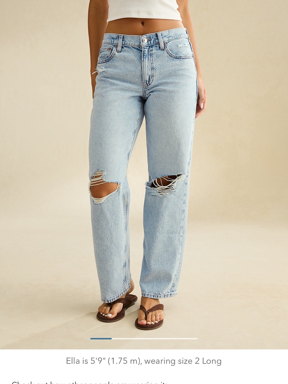 AE Strigid High Waisted Stovepipe Jeans, size 0
